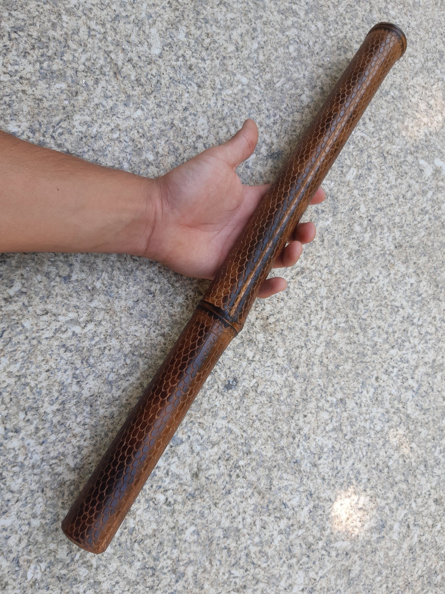 RESERVED for Brian: Dragon skin Kokin-Akebono fipple bamboo flute in the key of low D
