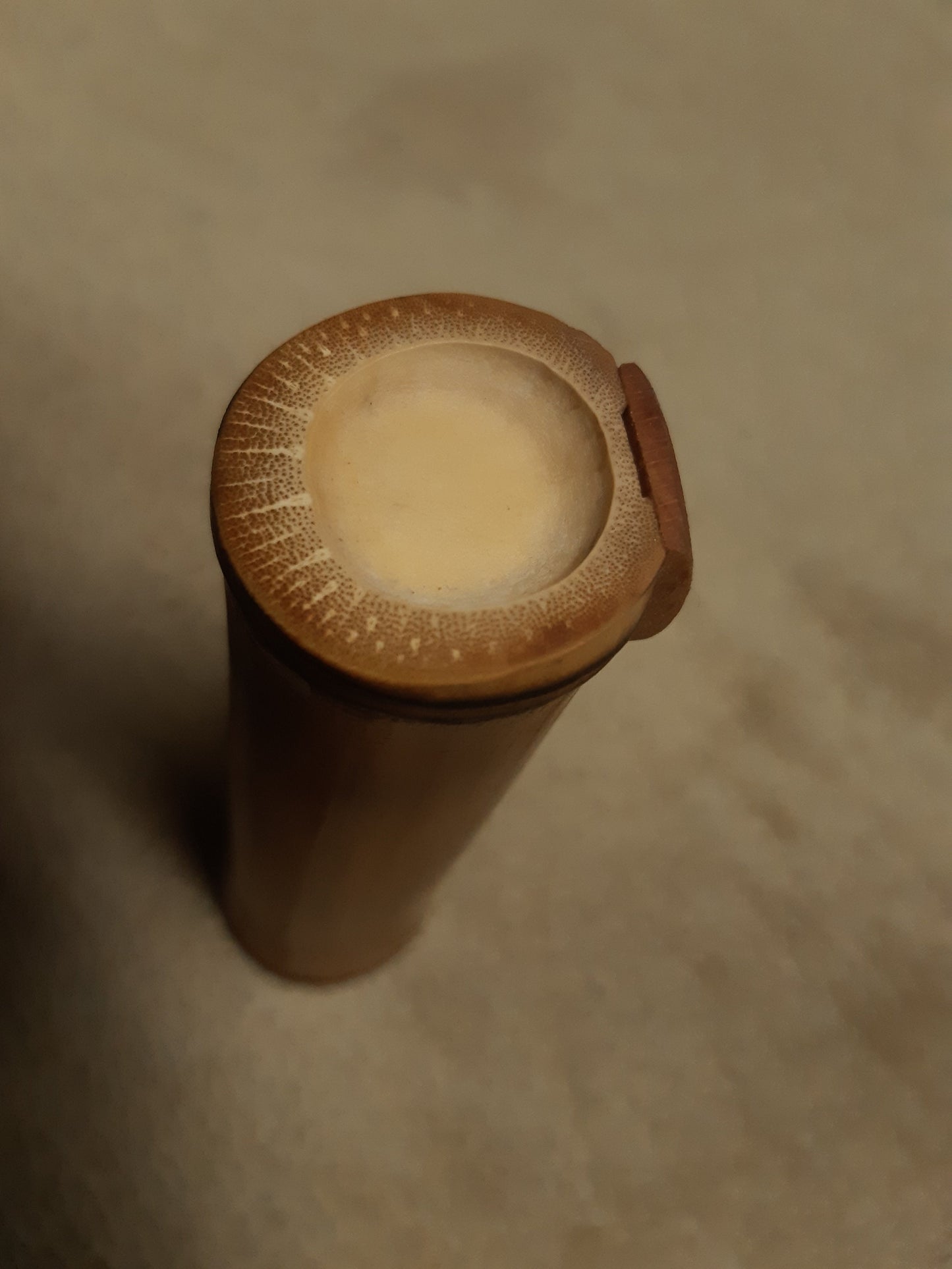 Bamboo Ocarina in the key of A = 440 Hz. Native American Style ocarina. Small vessel flute. Ethnic ocarina with rustic design.