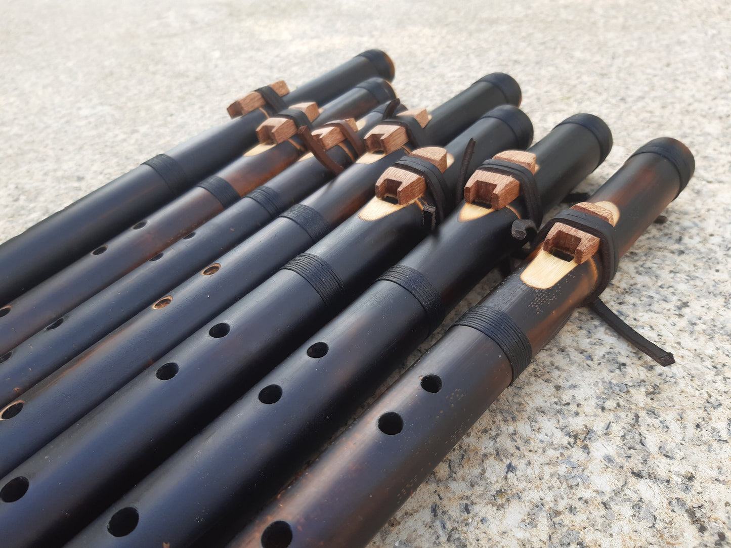 Ethnic Native American Style Bamboo Flute. Rustic Flute. Exotic native american style flute. Culture fusion flute. Native Flute.