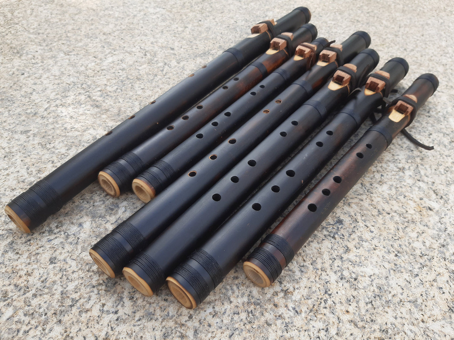 Ethnic Native American Style Bamboo Flute. Rustic Flute. Exotic native american style flute. Culture fusion flute. Native Flute.
