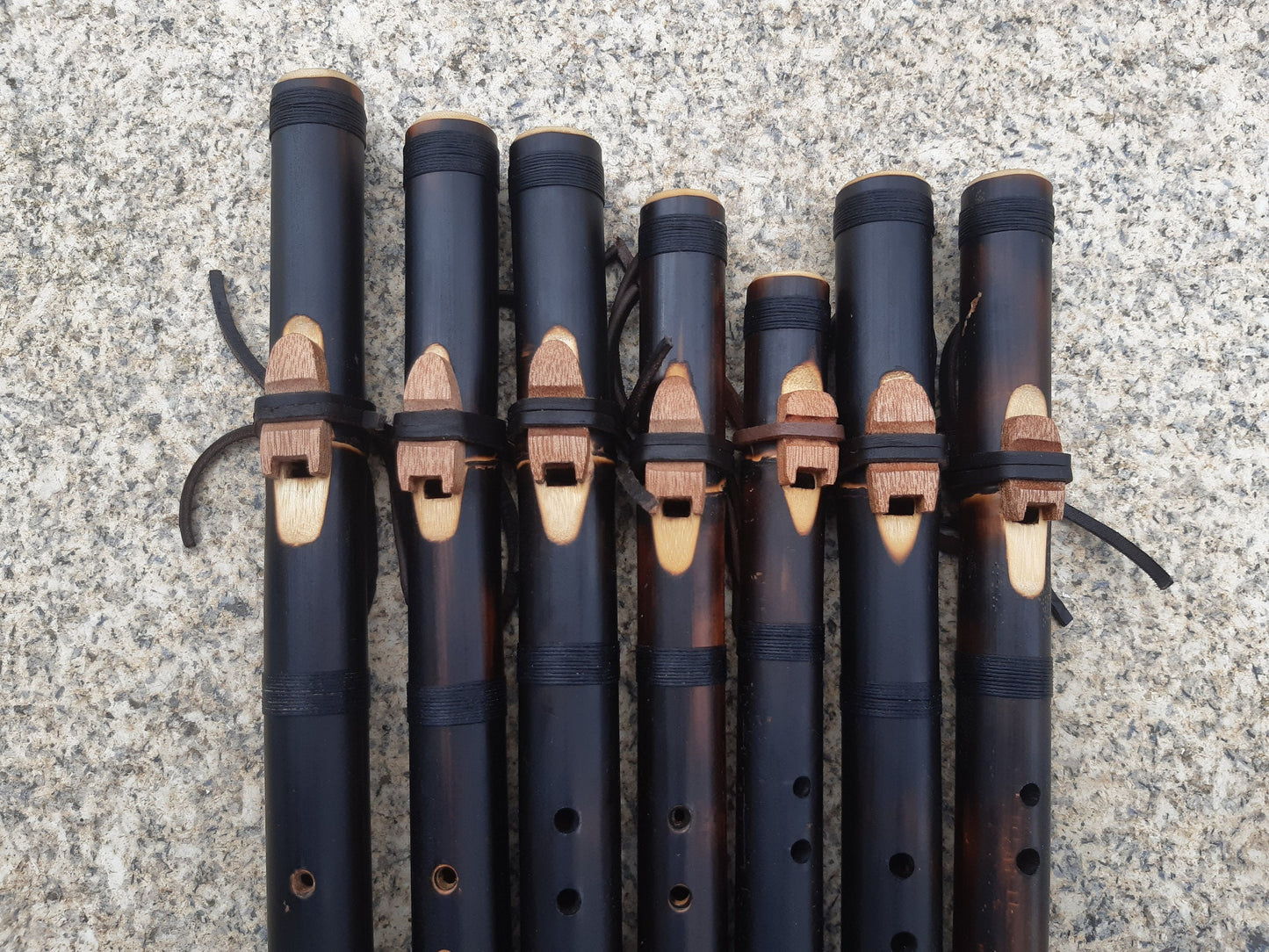 Ethnic Native American Style Bamboo Flute. Rustic Flute. Exotic native american style flute. Culture fusion flute. Native Flute.