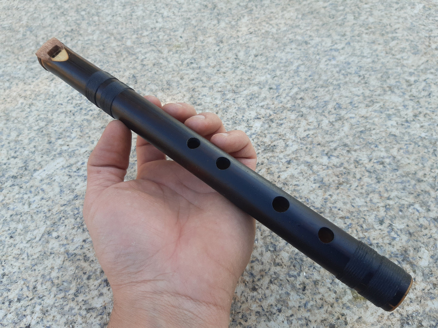 Rustic Native American Style Fipple flute with a major pentatonic scale. Ethnic bamboo Flute. Culture Fusion flute. Handmade flute.