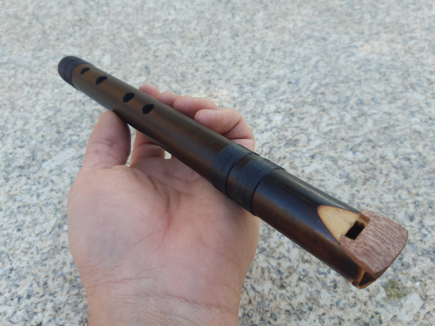 Rustic Native American Style Fipple flute with a major pentatonic scale. Ethnic bamboo Flute. Culture Fusion flute. Handmade flute.