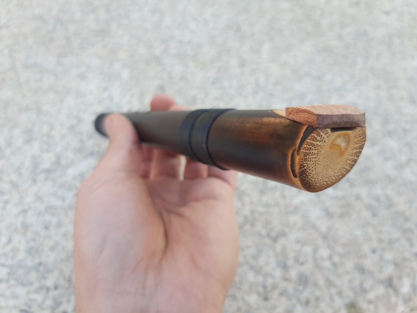 Rustic Native American Style Fipple flute with a major pentatonic scale. Ethnic bamboo Flute. Culture Fusion flute. Handmade flute.
