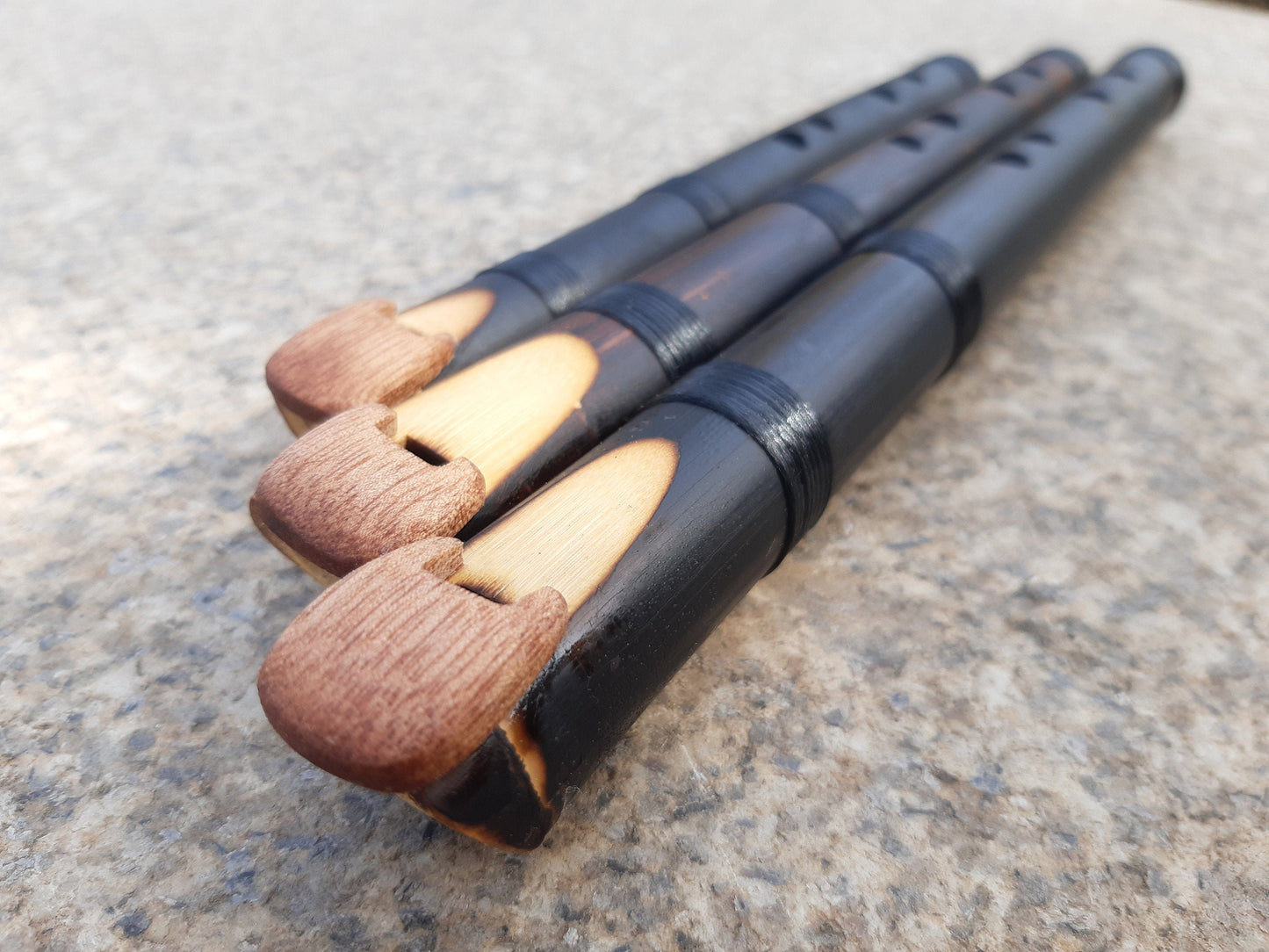 Rustic Native American Style Fipple flute with a major pentatonic scale. Ethnic bamboo Flute. Culture Fusion flute. Handmade flute.