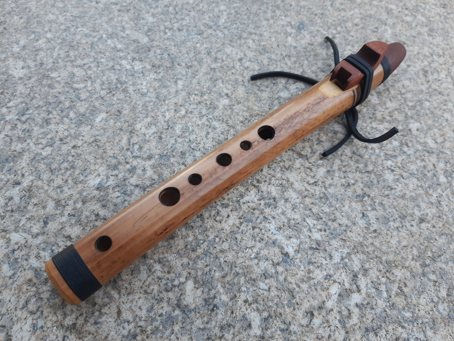 Pocket Native American Style Flute tuned to high E Hijaz kar scale. Small Rustic Flute. Persian scale. Culture Fusion flute. Handmade flute.