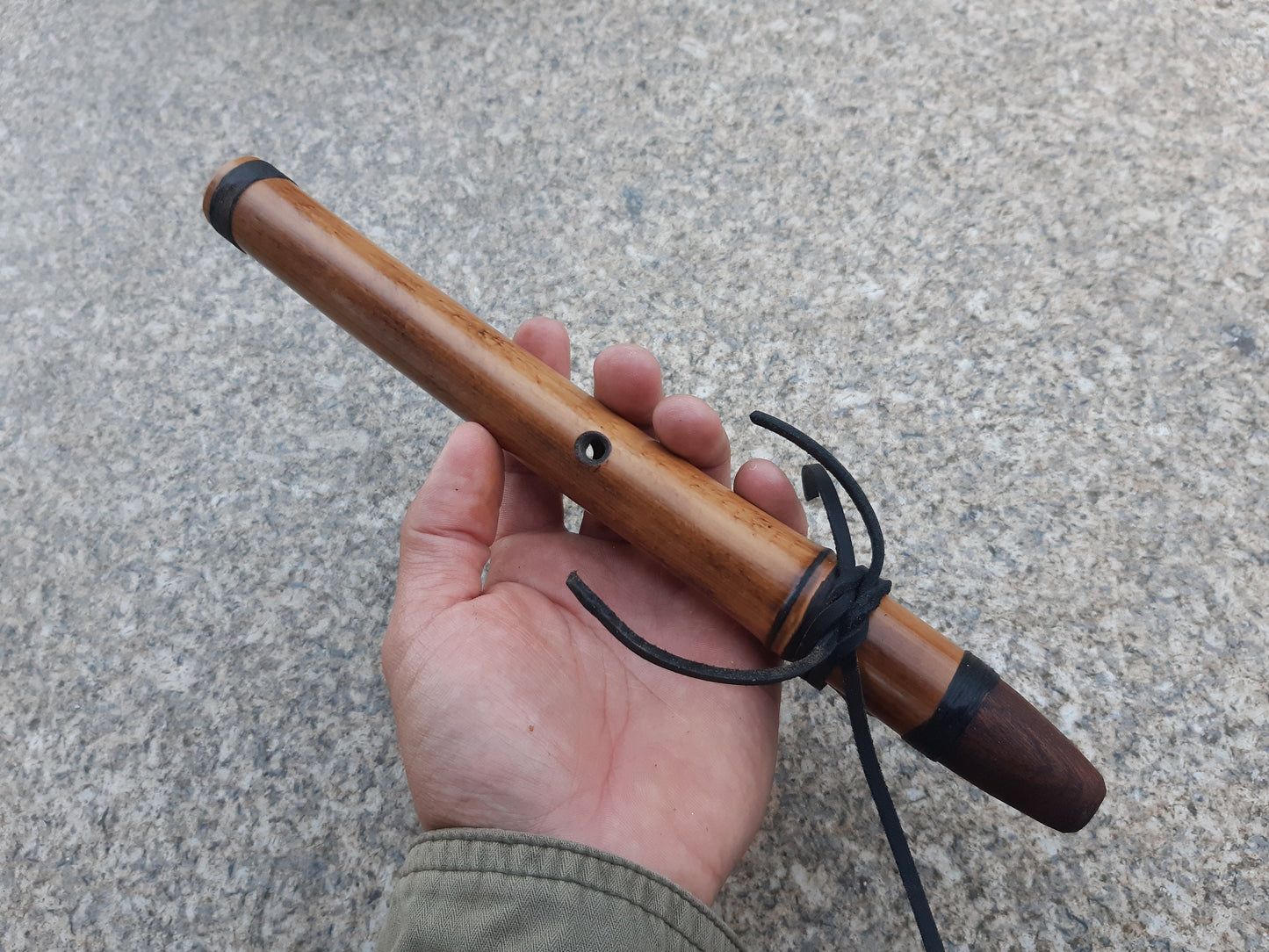 Pocket Native American Style Flute tuned to high E Hijaz kar scale. Small Rustic Flute. Persian scale. Culture Fusion flute. Handmade flute.