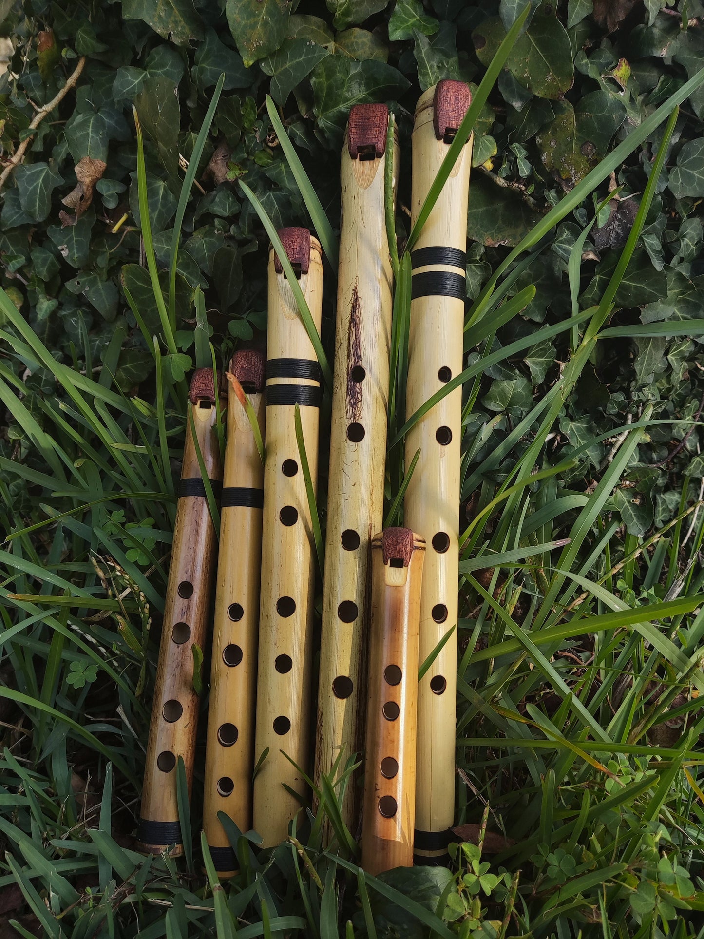 Rustic Native American Style Fipple flute tuned to D major pentatonic. Pocket bamboo Flute. Culture Fusion flute. Handmade.e flute.