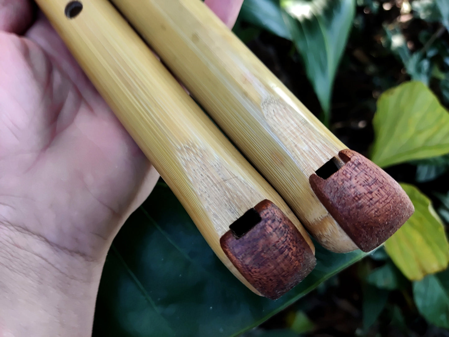 Ethnic Fipple flute with an Arabian scale. Hijaz Kar flute. Arabic flute. Persian flute. Rustic handmade bamboo flute. Pocket flute.