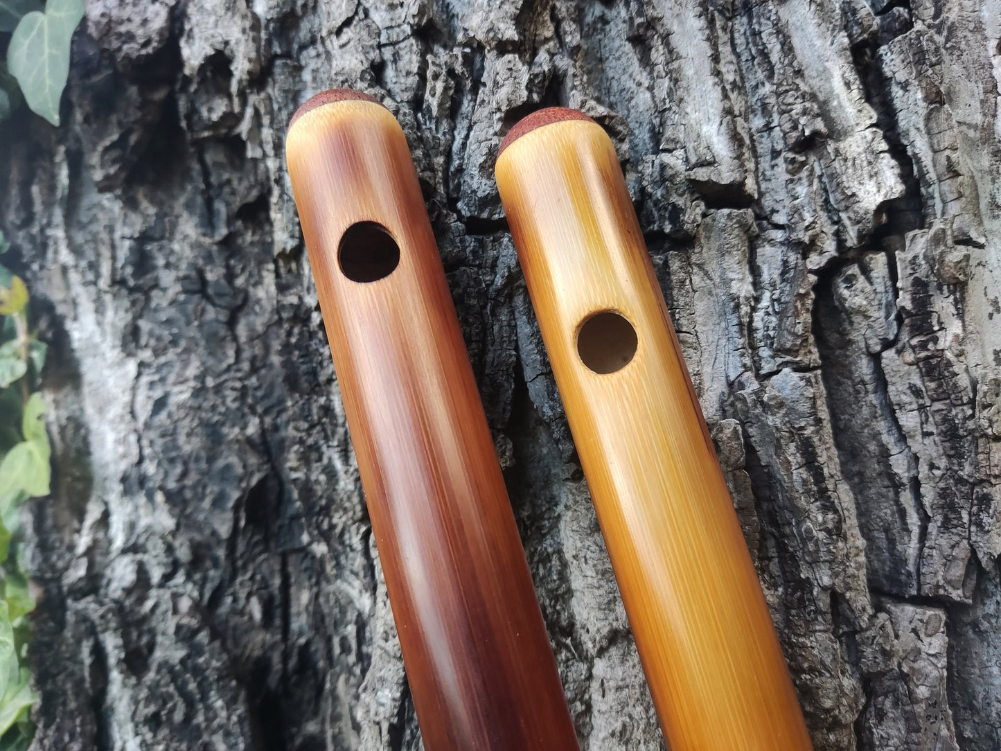 G Major Transverse Bamboo flute tuned to G major scale, Concert tuned at A440 Hz. Western equivalent of the Indian Bansuri, in light color