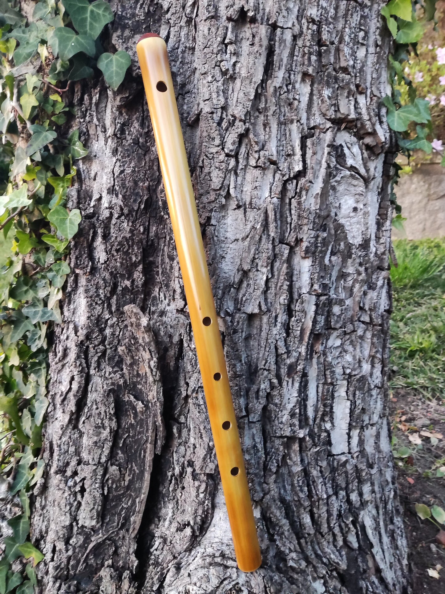 Exotic Meditative Minor Pentatonic Bamboo Flute in the key of low E4 432. Oriental Zen Buddhist flute. Minor Pentatonic. Deep meditation