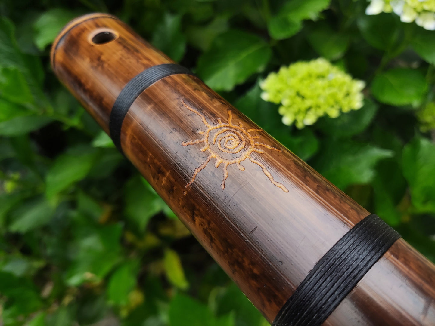 Exotic Kokin-Akebono Bass Bamboo Flute in low G. Oriental flute. Deep meditation flute. Japanese sounding flute.