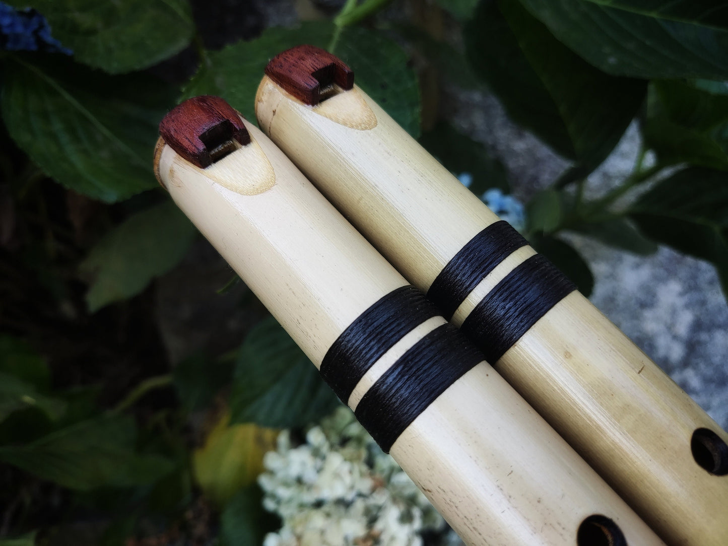 2 Handmade NA Style Fipple flutes in A 432Hz