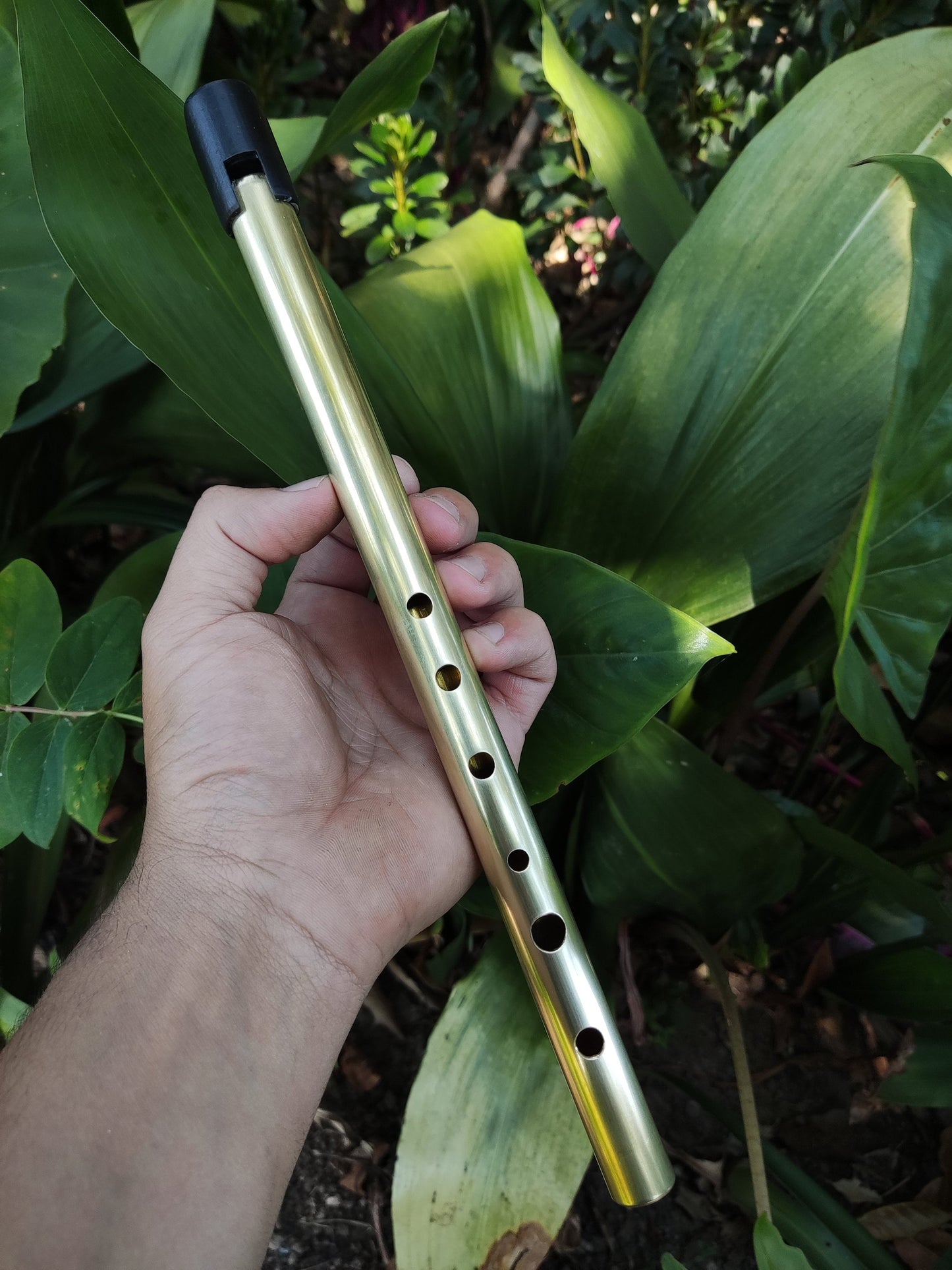 Gomes Whistle in D. Handmade Whistle. Penny whistle in D. Tin whistle. Irish whistle. Brass penny whistle. Celtic music. Irish flute