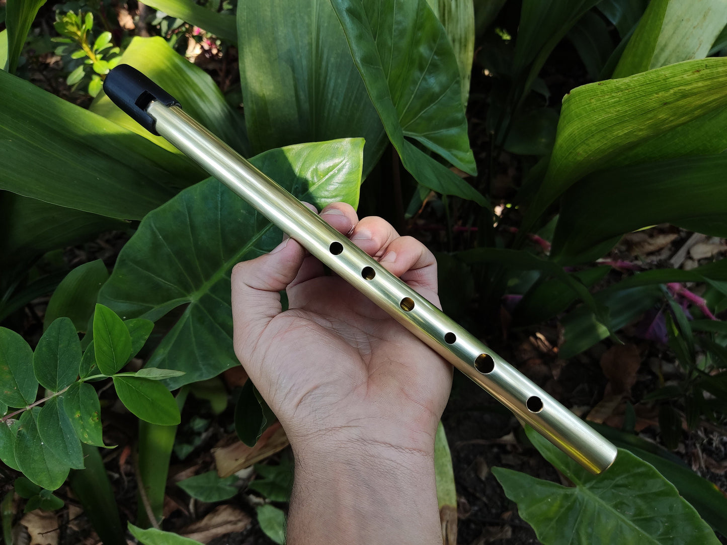 Gomes Whistle in D. Handmade Whistle. Penny whistle in D. Tin whistle. Irish whistle. Brass penny whistle. Celtic music. Irish flute
