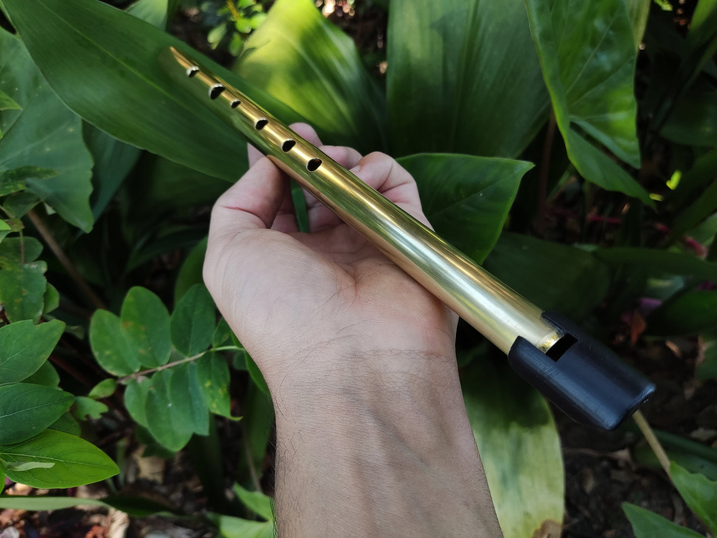 Gomes Whistle in D. Handmade Whistle. Penny whistle in D. Tin whistle. Irish whistle. Brass penny whistle. Celtic music. Irish flute