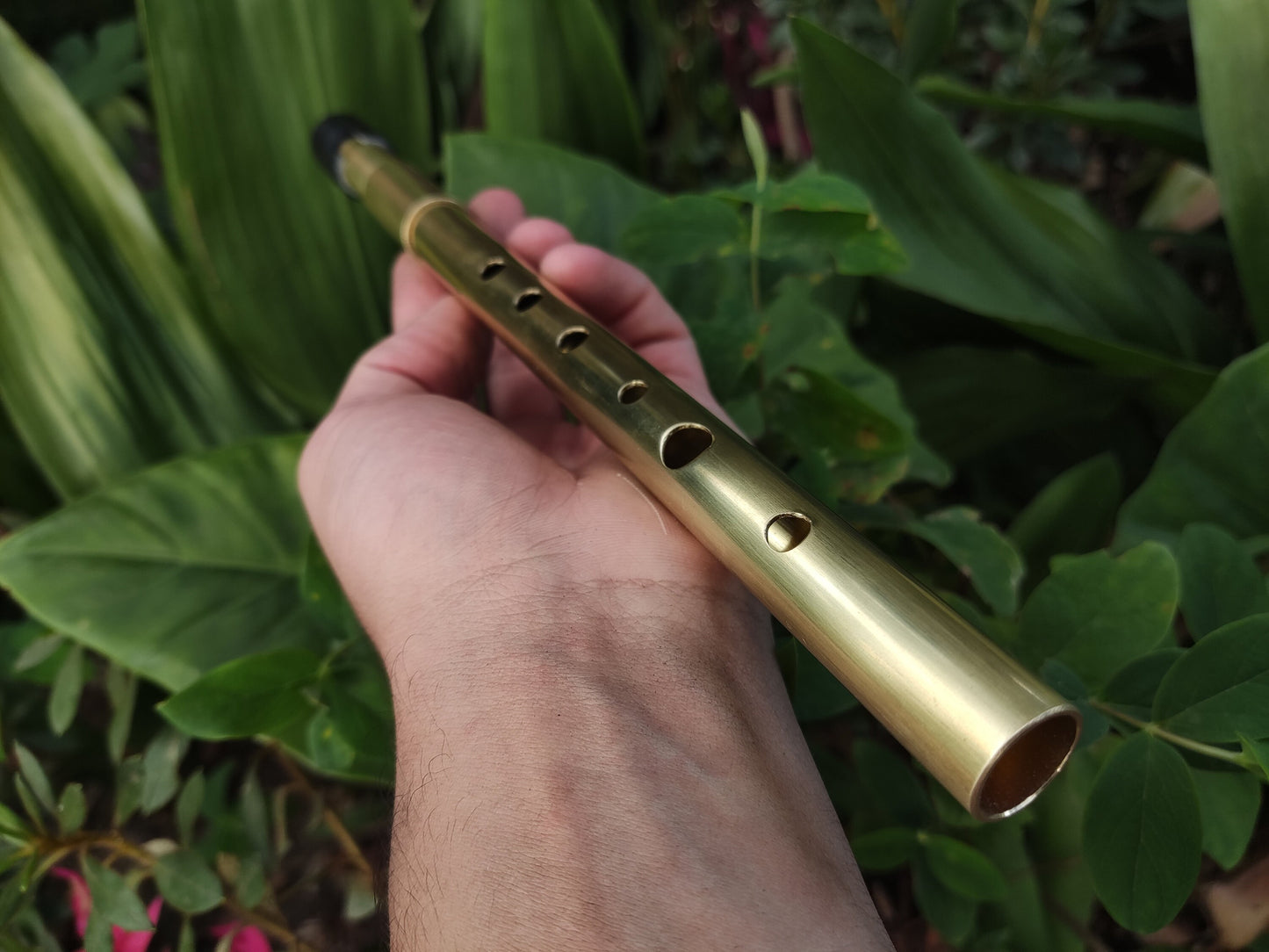 Tunable Whistle in High D | Handmade Penny Whistle made of Brass, suitable for Irish and Celtic music | Gift for musician | Rui Gomes