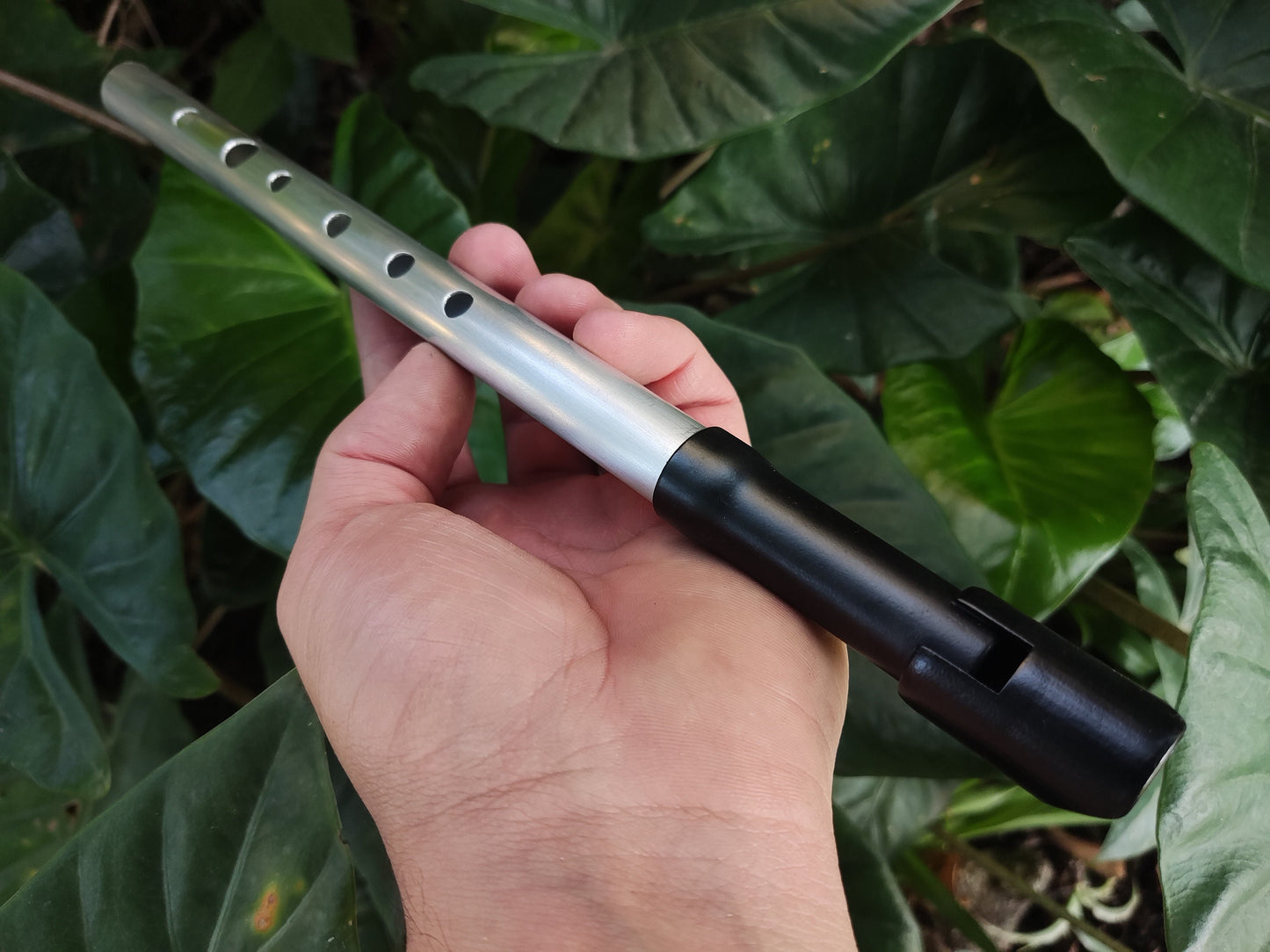 Handmade Tin Whistle in High D, made of Aluminium and Plastic | Penny whistle for Irish, Celtic and Folk music | Made by Rui Gomes