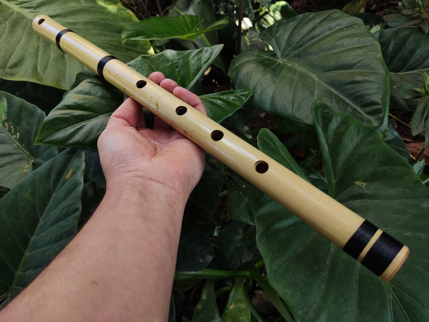 Small Transverse Bamboo flute Orientally Inspired | Same scale as the Japanese Shakuhachi | Zen inspired tool for Meditation | Rui Gomes