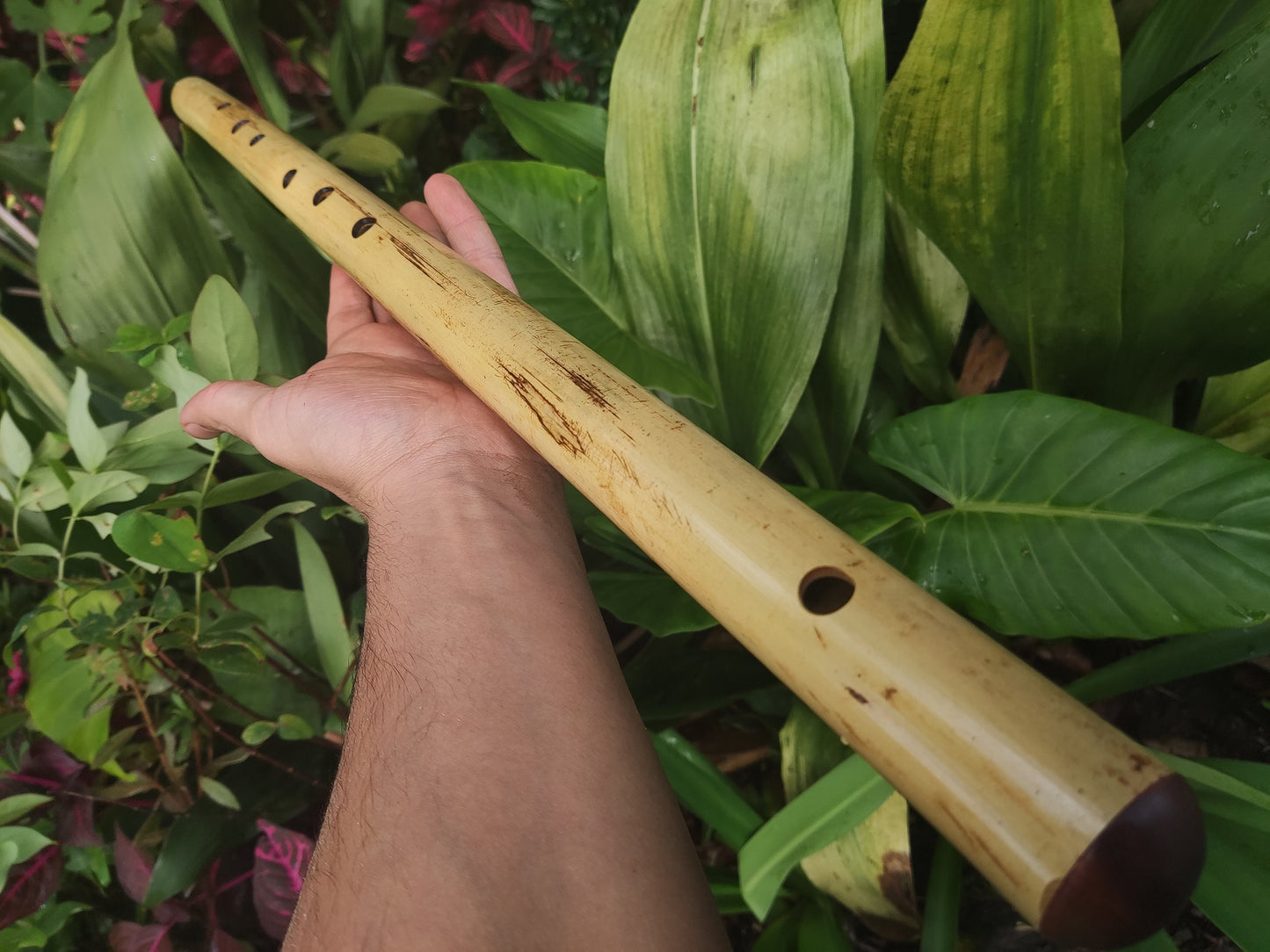 Low C major Flute, Handmade out of bamboo | Bansuri equivalent with a Deep, transporting voice | For Folk and world music | Rui Gomes