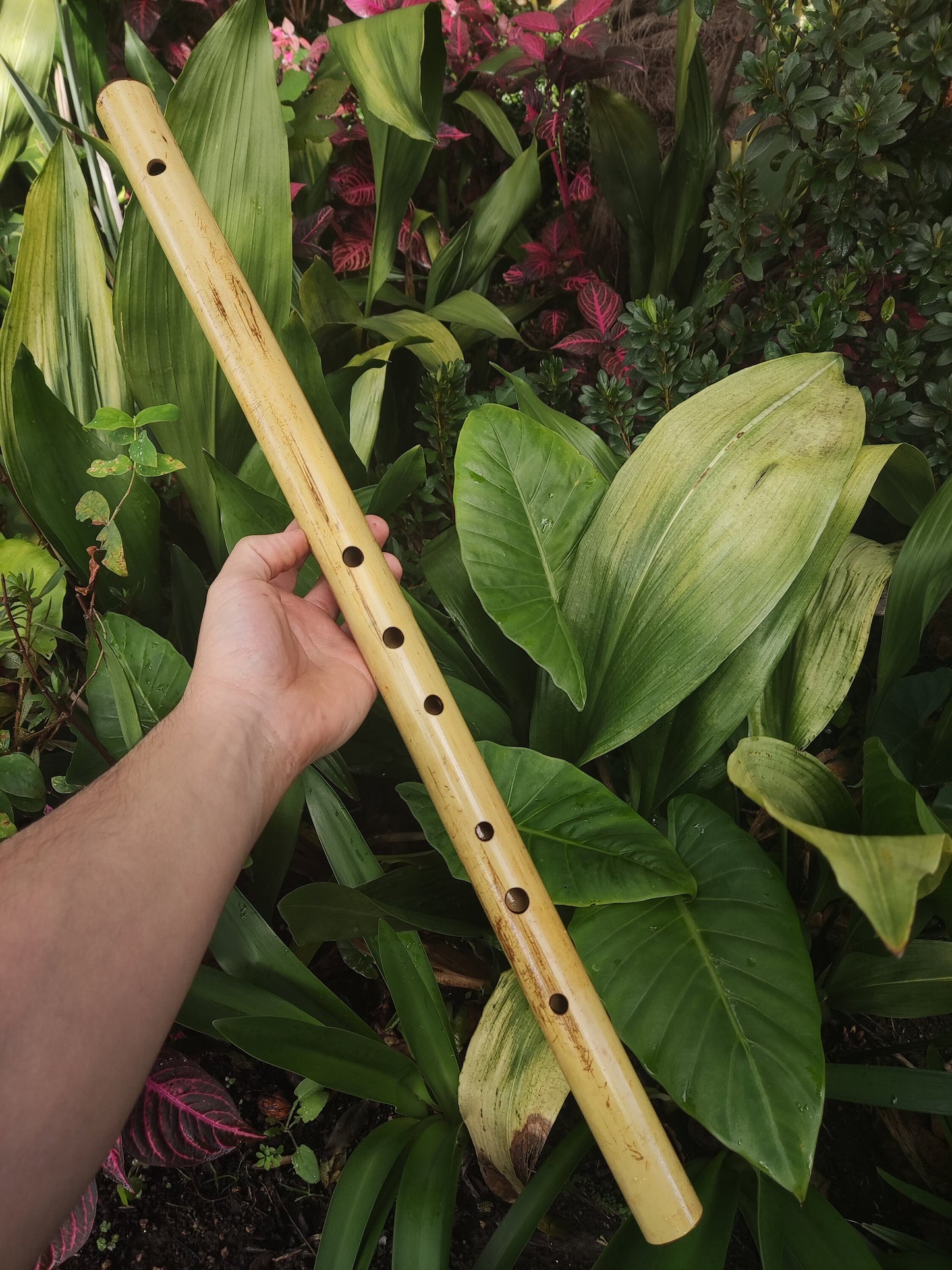 Low C major Flute, Handmade out of bamboo | Bansuri equivalent with a Deep, transporting voice | For Folk and world music | Rui Gomes