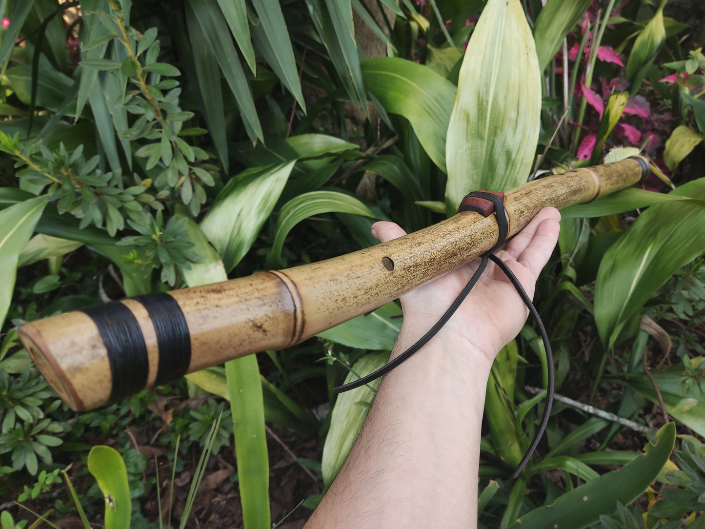 The Crooked Flute! Side blown NA style flute low E. Ethnic indigenous flute. Handmade rustic flute. Sound healing flute. Meditative flute.
