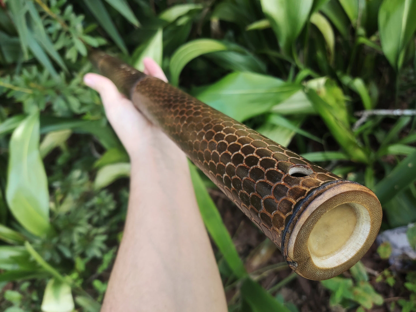 Dragon Skin Kokin-Akebono bamboo flute in the key of low G