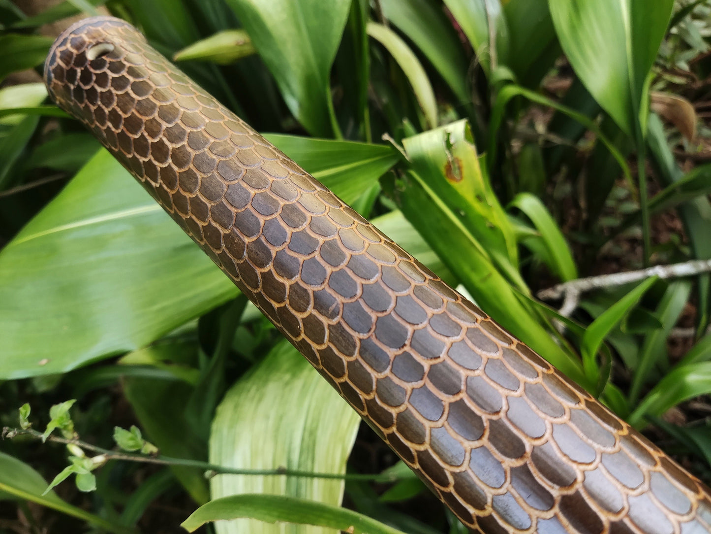 Dragon Skin Kokin-Akebono bamboo flute in the key of low G