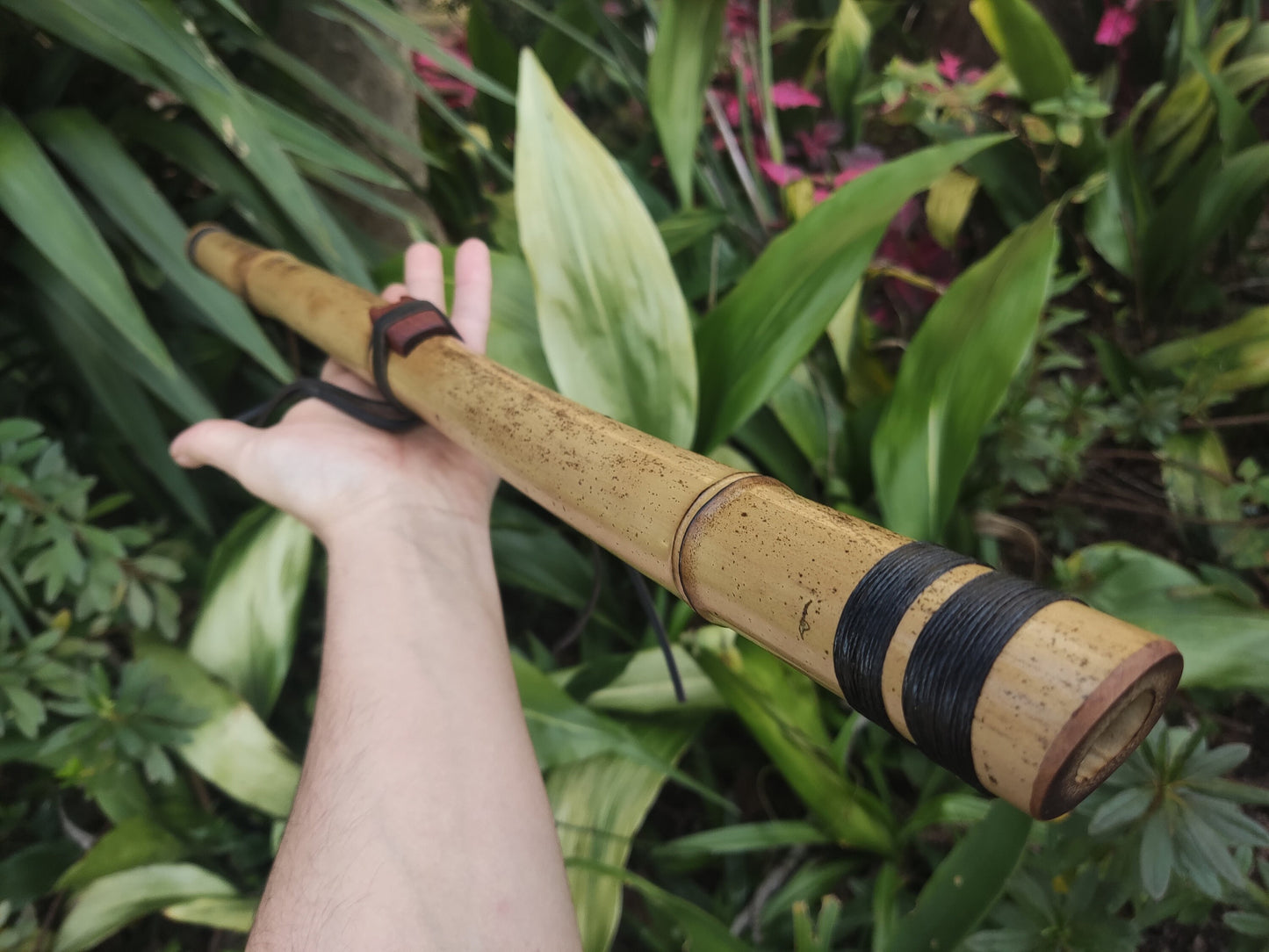 The Crooked Flute! Side blown NA style flute low E. Ethnic indigenous flute. Handmade rustic flute. Sound healing flute. Meditative flute.