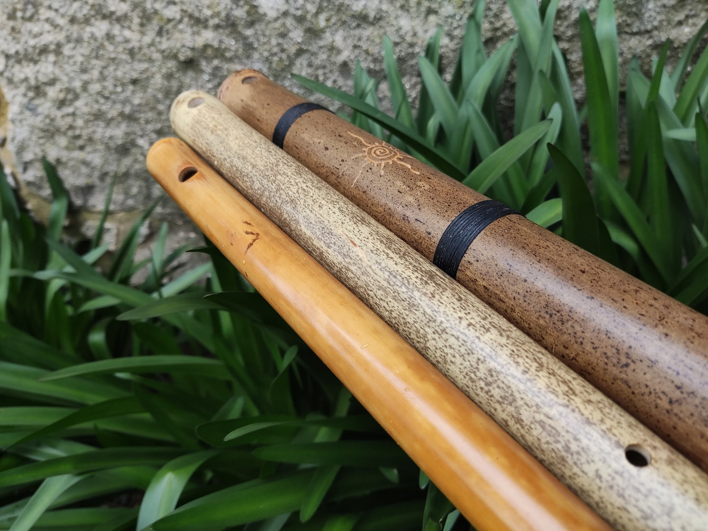 RESERVED for Anthony: Set of 3 Egyptian flutes in 432Hz. Keys of Low A, Low D and Low E