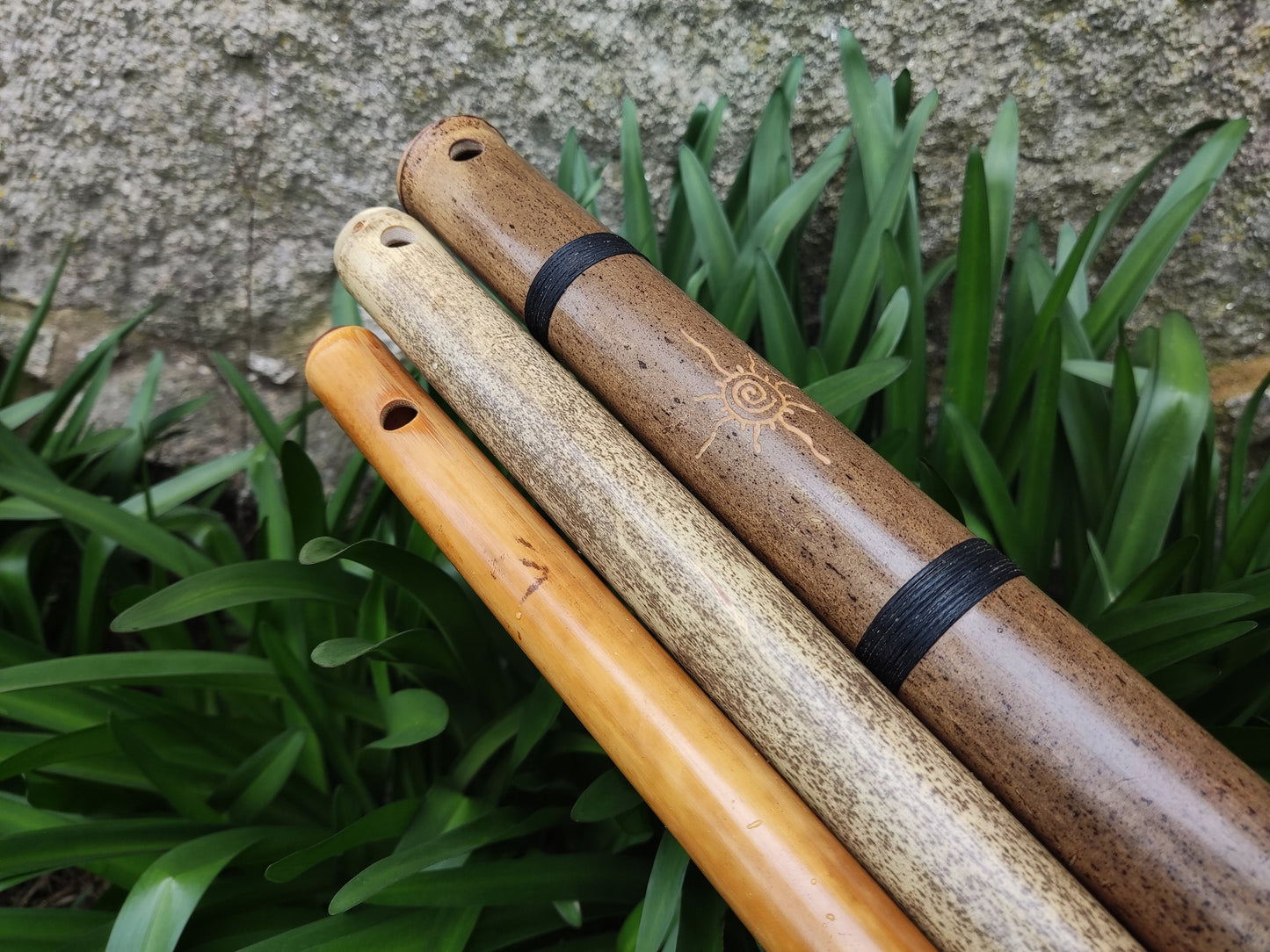 RESERVED for Anthony: Set of 3 Egyptian flutes in 432Hz. Keys of Low A, Low D and Low E