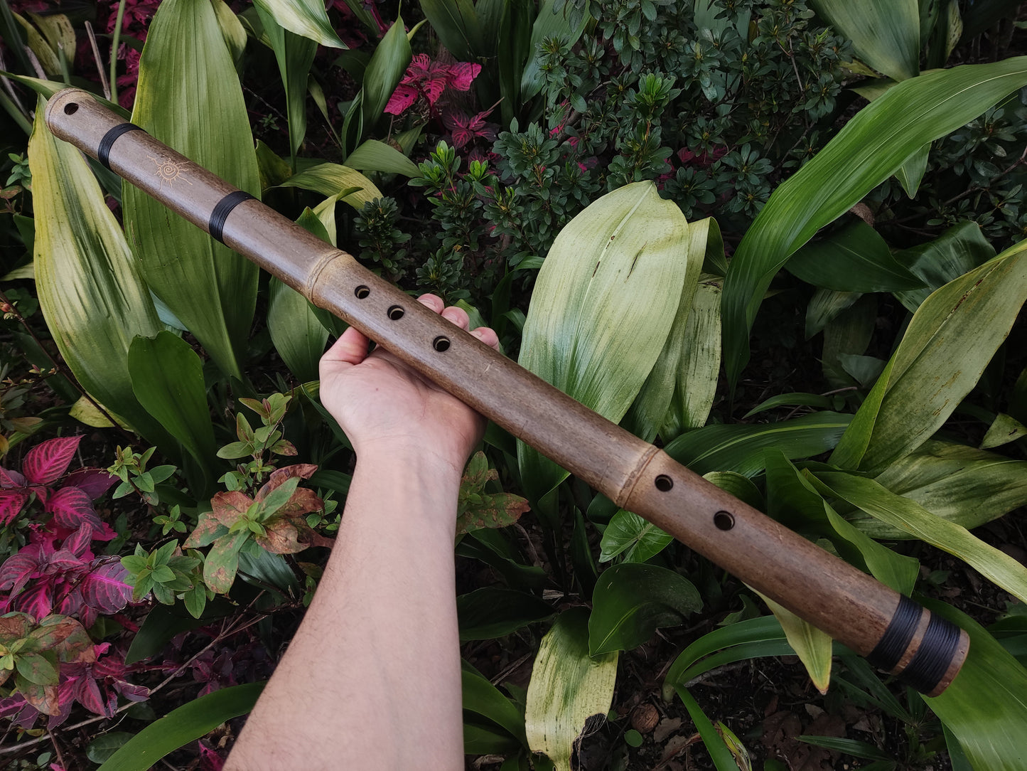 Bass Bamboo Flute tuned to Exotic Kokin-Akebono hybrid scale. Japanese inspired flute for deep meditation and sound healing | Rui Gomes