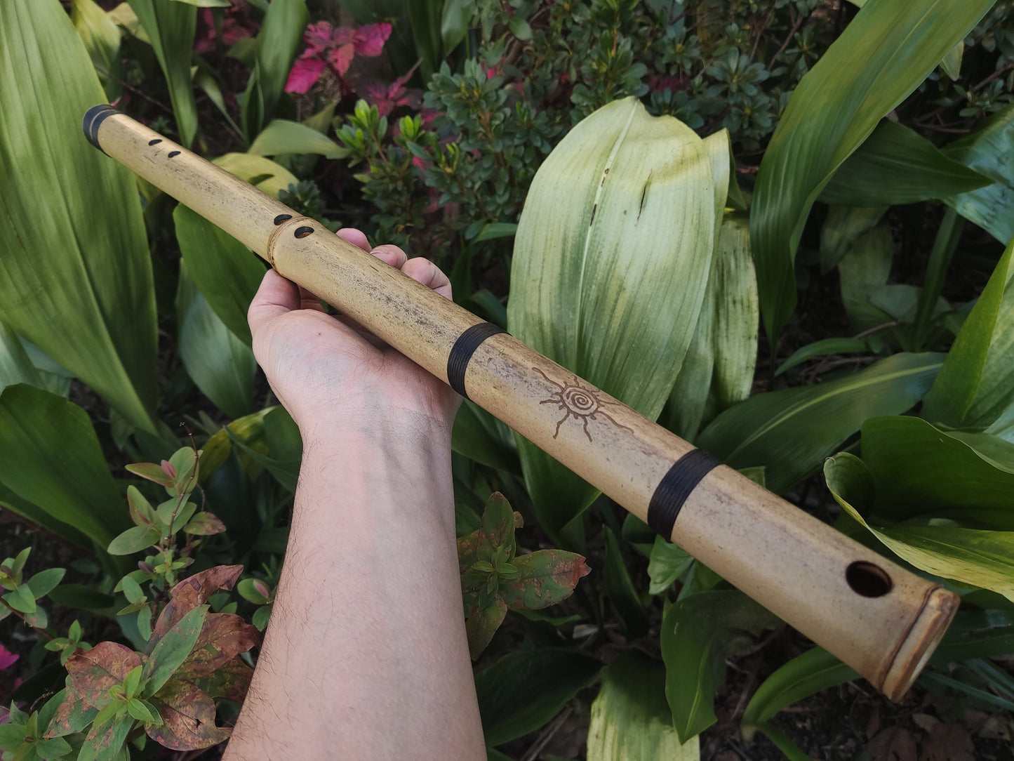 The Akebono Set: Four Transverse Bamboo Flutes with a Japanese scale in various keys, suitable for Sound Healing Practices and Meditation