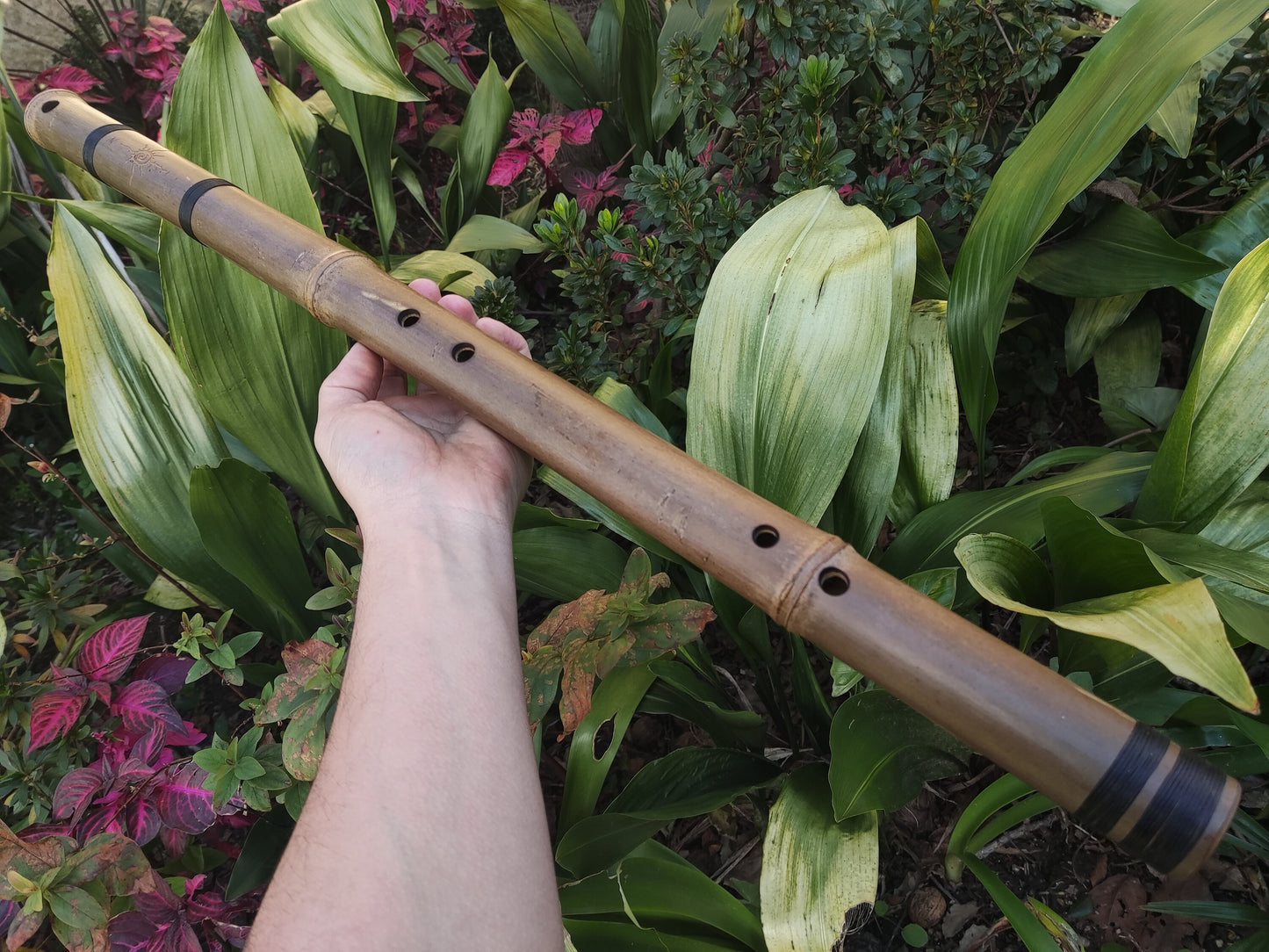 The Akebono Set: Four Transverse Bamboo Flutes with a Japanese scale in various keys, suitable for Sound Healing Practices and Meditation