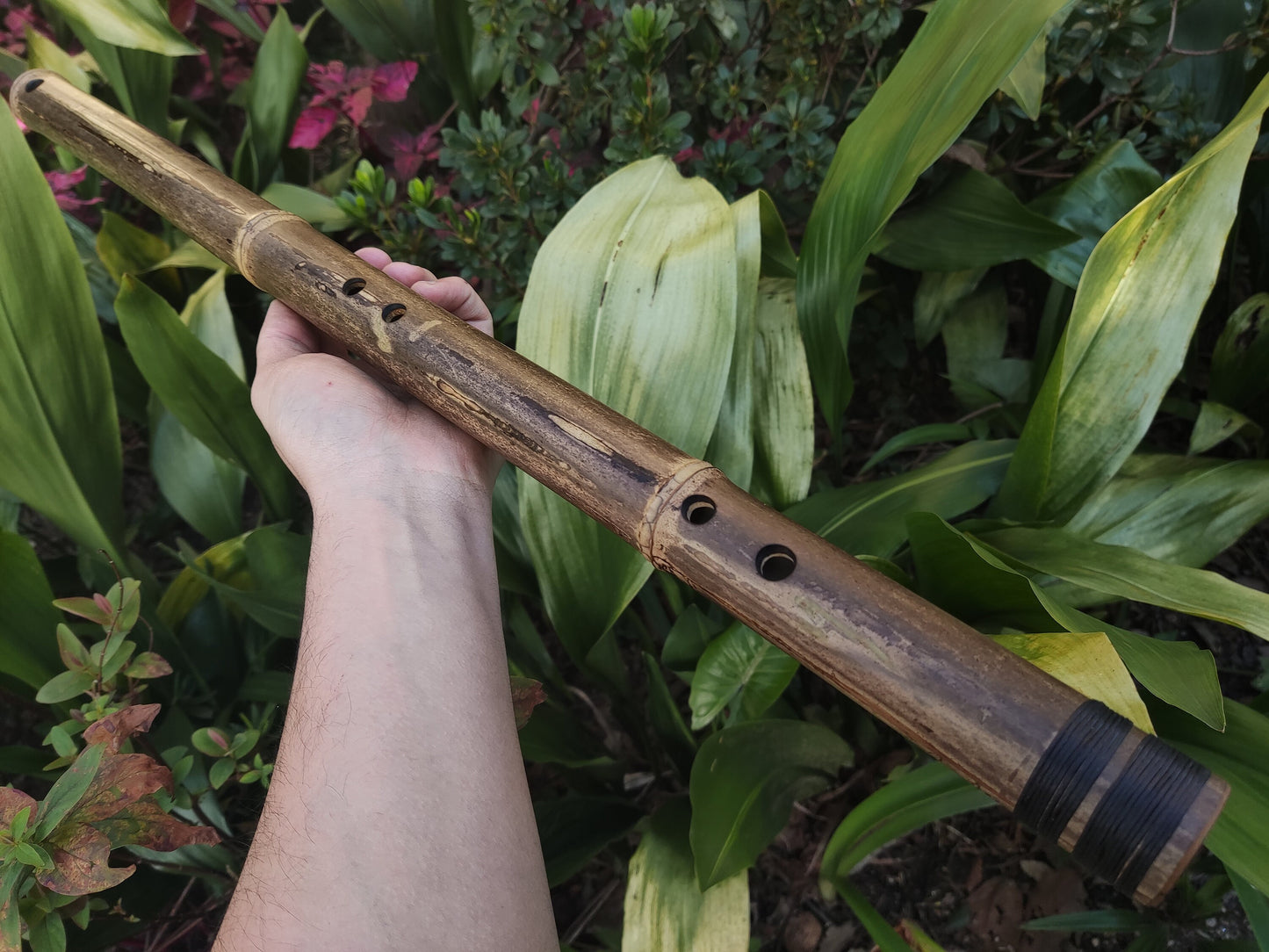The Akebono Set: Four Transverse Bamboo Flutes with a Japanese scale in various keys, suitable for Sound Healing Practices and Meditation