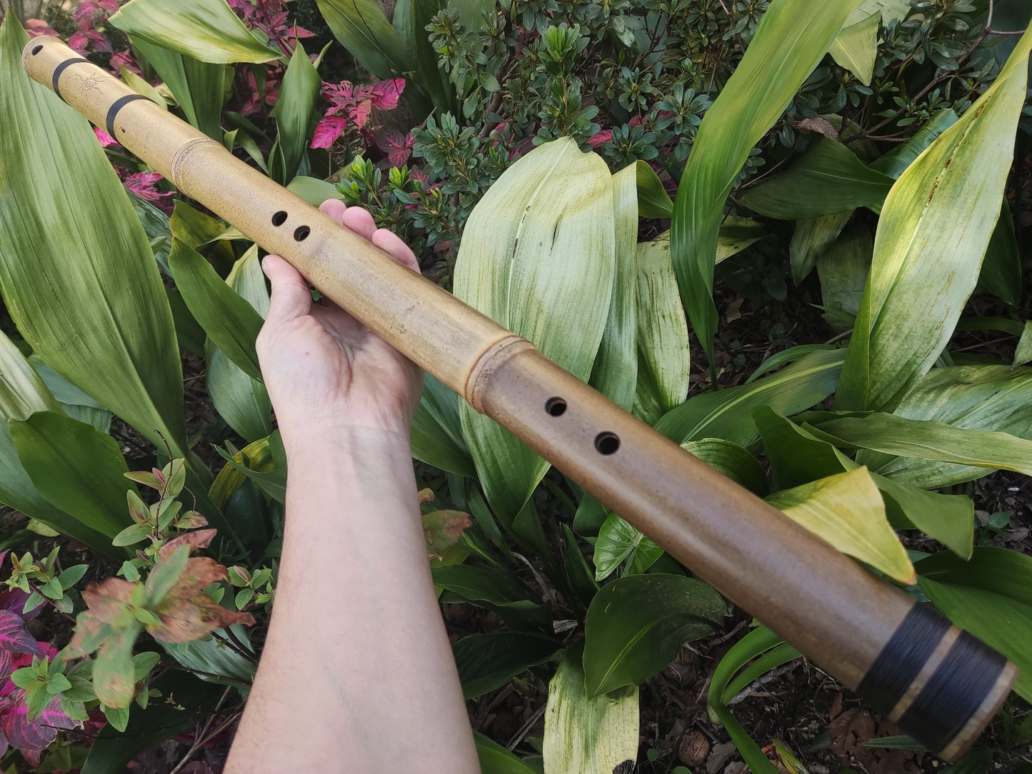 The Akebono Set: Four Transverse Bamboo Flutes with a Japanese scale in various keys, suitable for Sound Healing Practices and Meditation