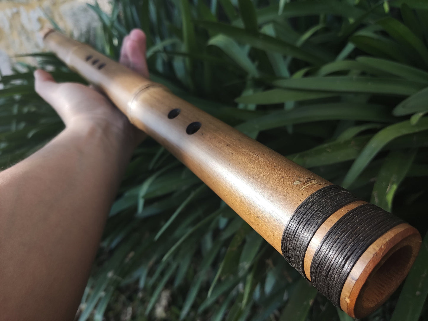 Low A sharp Whistle style Kokin Akebono Bamboo Flute