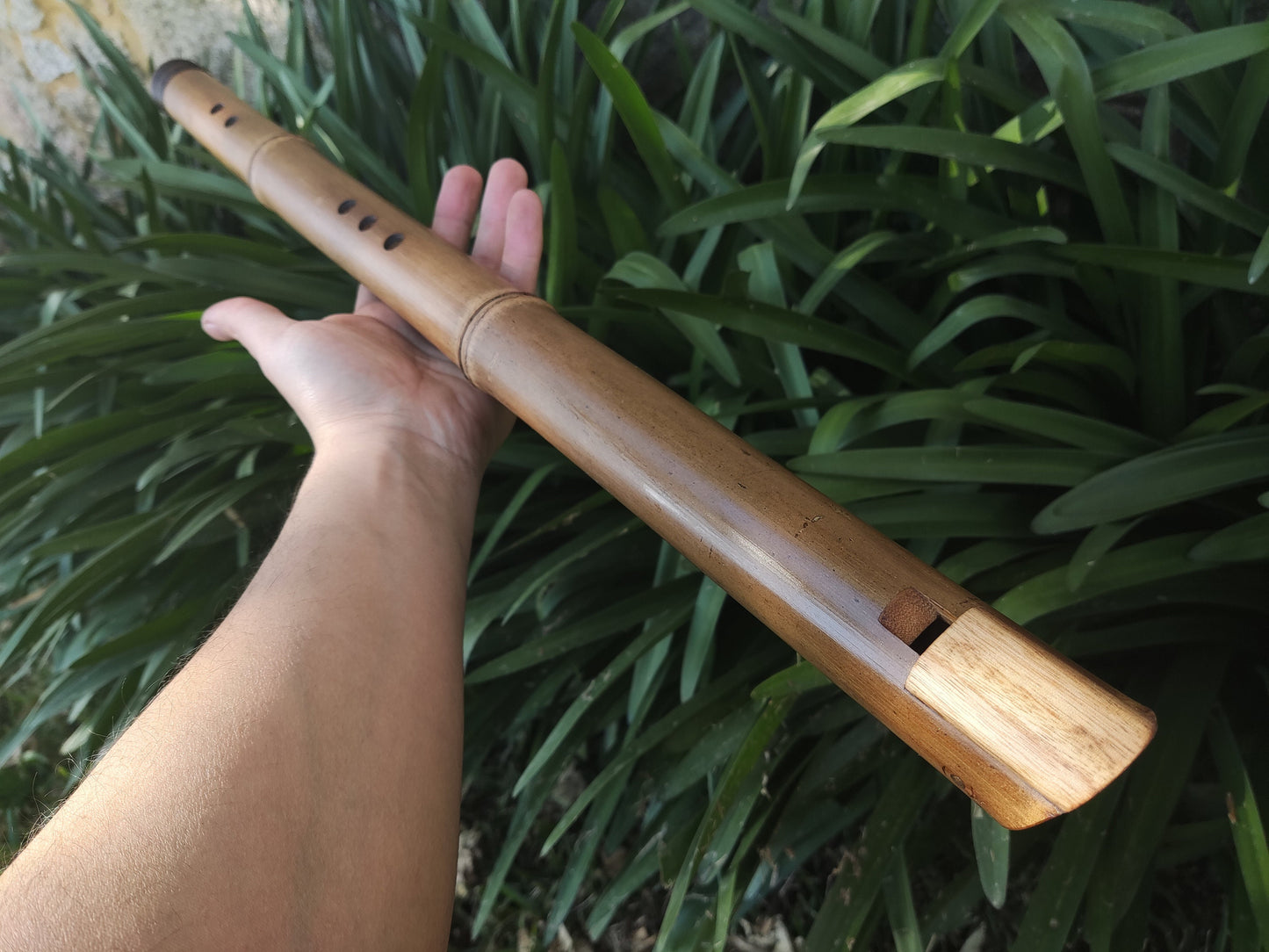 Low A sharp Whistle style Kokin Akebono Bamboo Flute