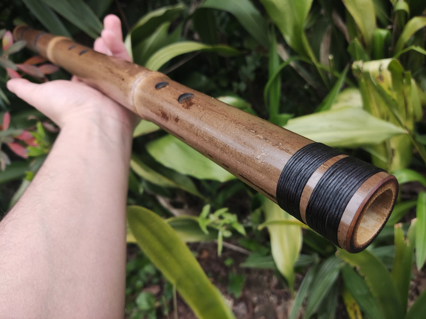 Low A Akebono Bamboo flute, deep meditative handmade flute inspired by Oriental Zen scale. Exotic flute for mindfulness and music therapy