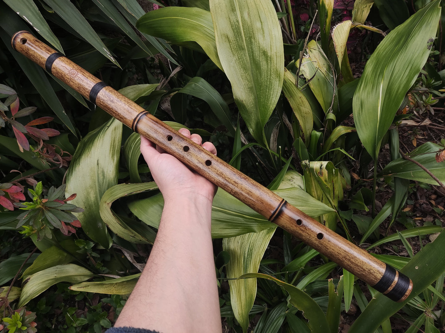 Bass Bamboo Flute tuned to Exotic Kokin-Akebono hybrid scale. Japanese inspired flute for deep meditation and sound healing | Rui Gomes