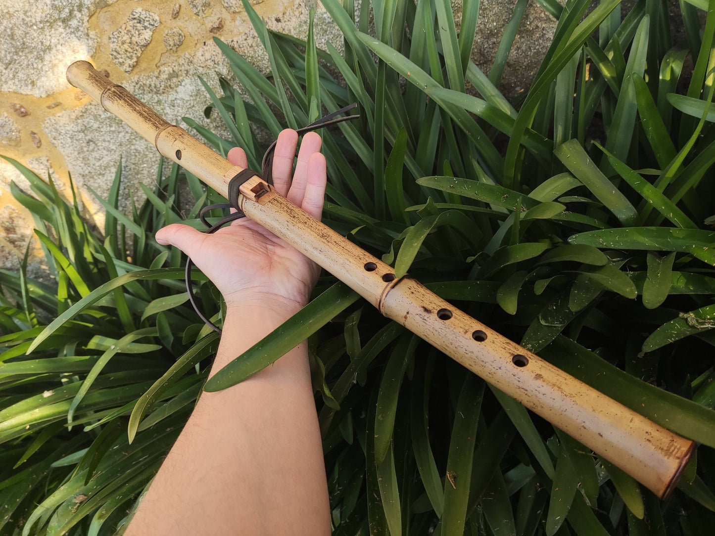 The Crooked flute! Native American Style bamboo flute. Unique handmade wooden Native flute | Sopro Flutes