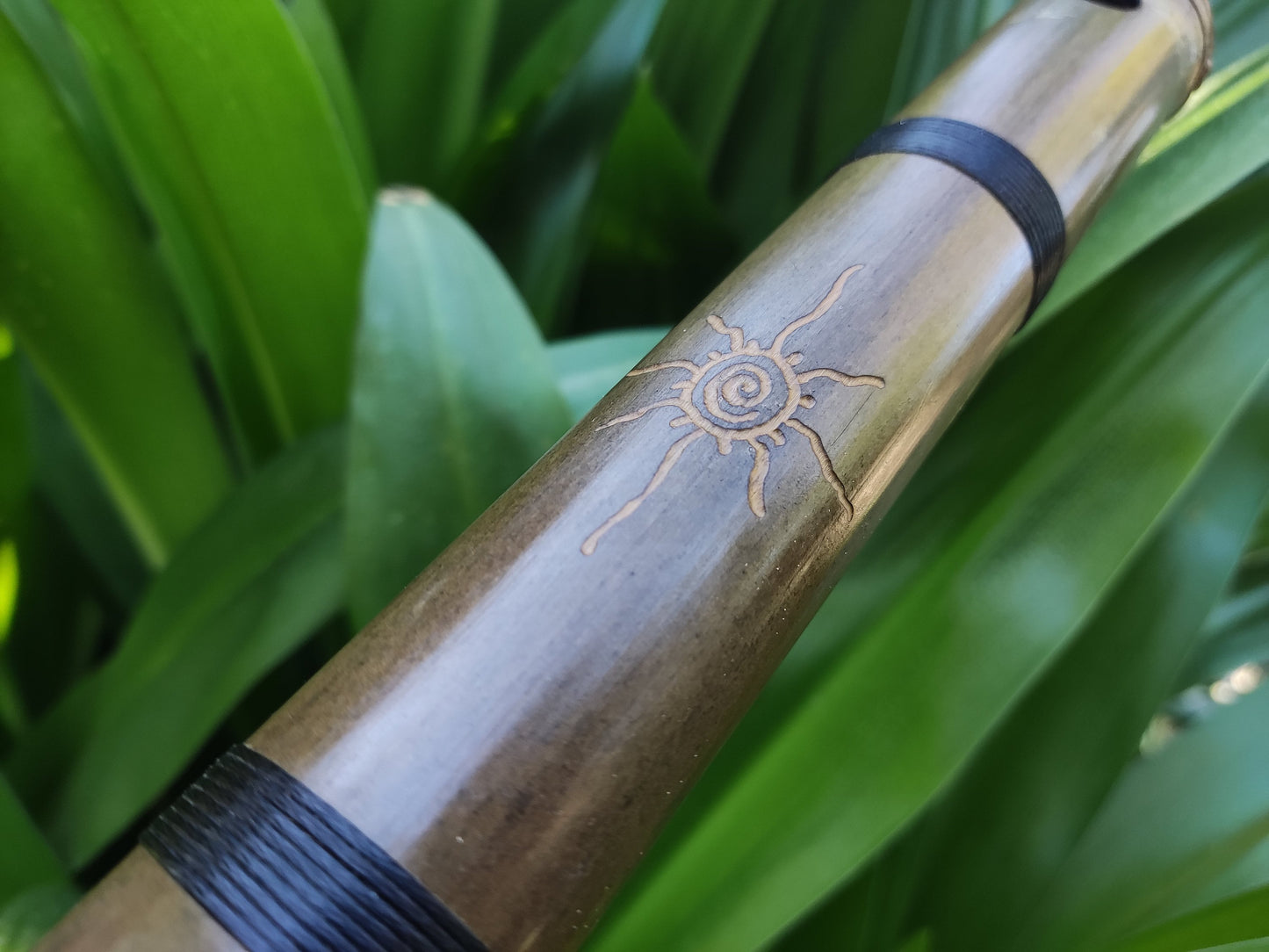 RESERVED: Egyptian Flute in A# for Meditation and Sound Healing. Handmade bass bamboo flute with an exotic, middle eastern sounding scale