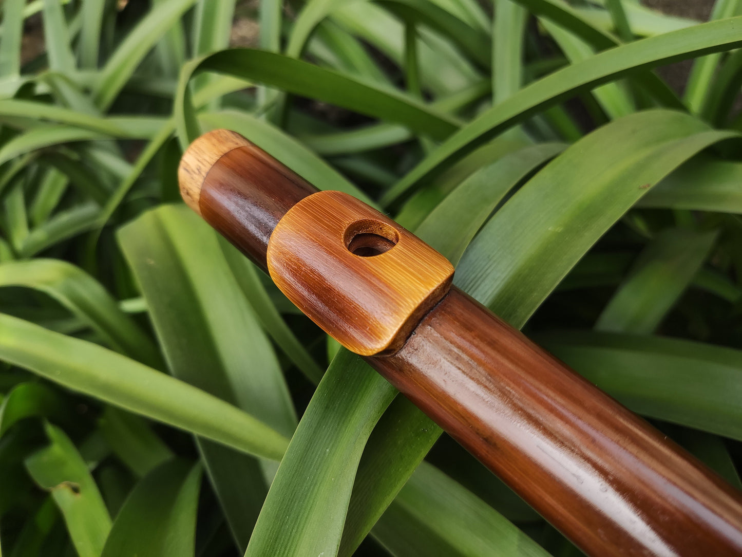 G Major Bamboo Transverse Flute concert tuned at A440. Handmade bamboo flute for folk and world music.