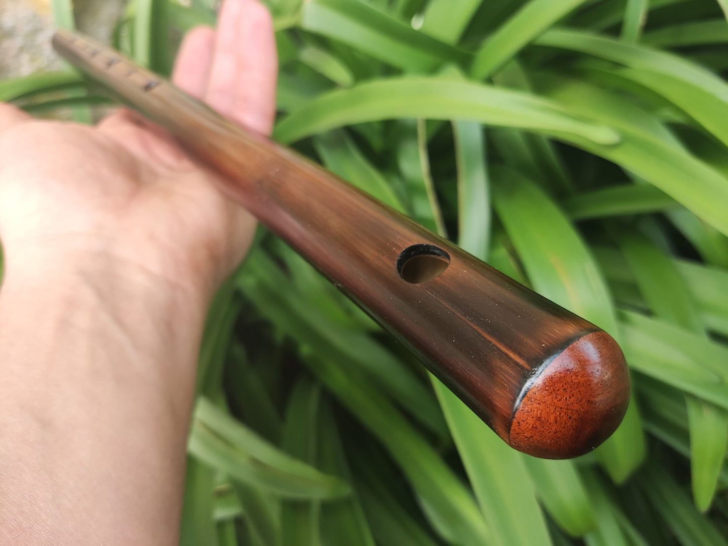 G Minor Harmonic Bamboo Flute, handmade Ethnic flute in the key of G Harmonic Minor. Ethnic small bansuri style Transverse flute | Rui Gomes