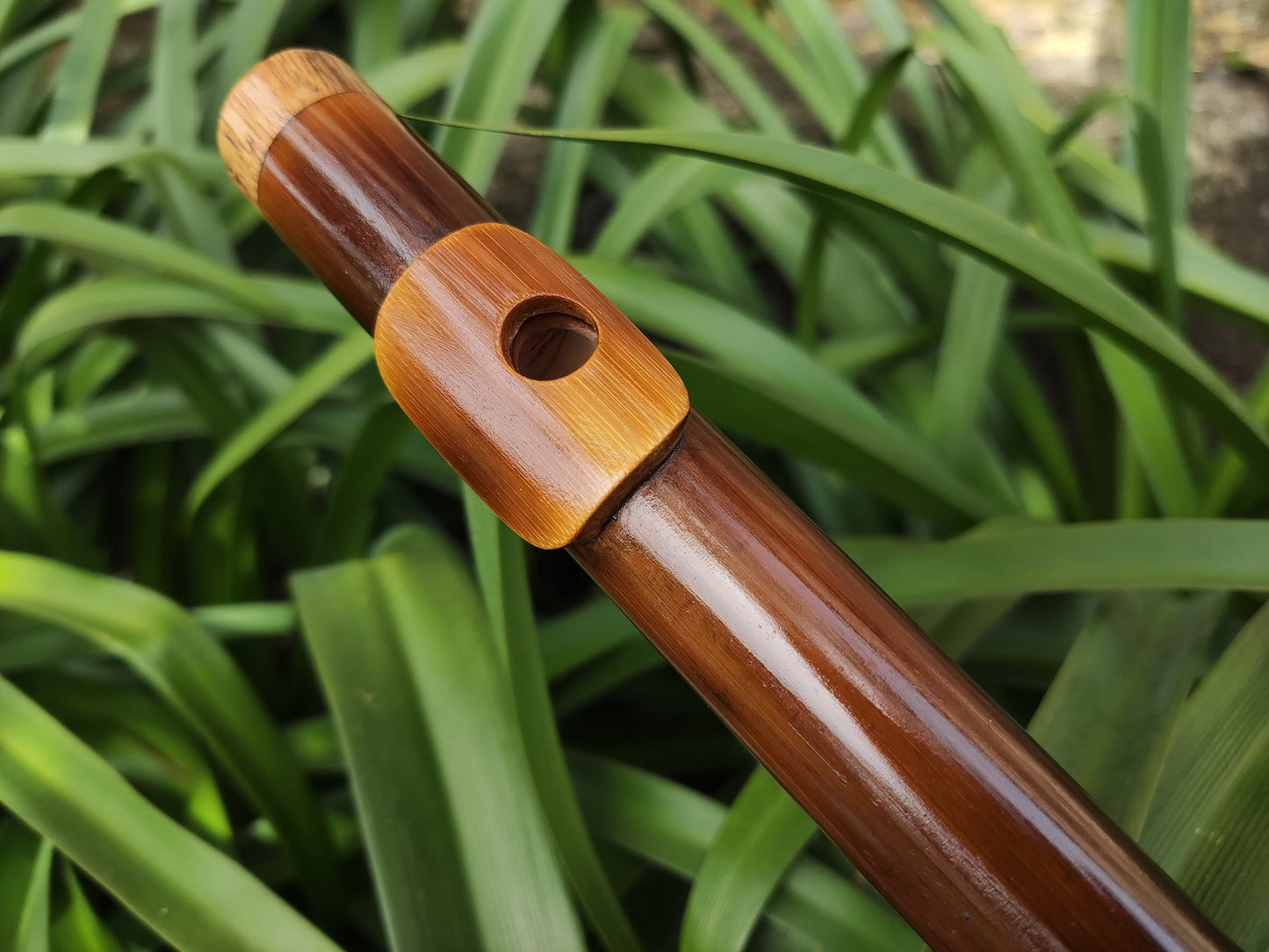 G Major Bamboo Transverse Flute concert tuned at A440. Handmade bamboo flute for folk and world music.
