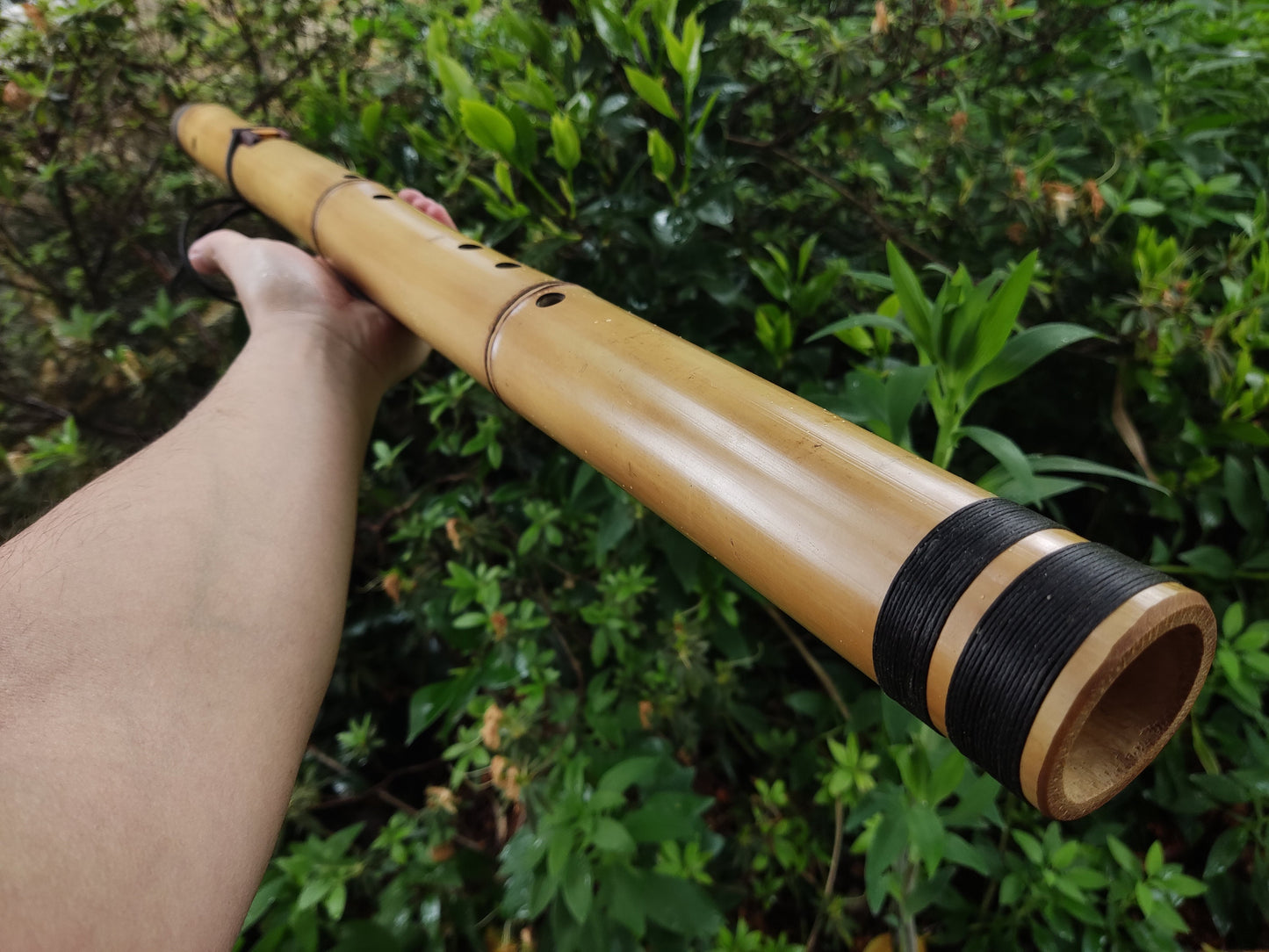 Deep Meditation Native American Style Flute in the key of Bb, for Meditation and sound healing. Handmade Bamboo Flute in the key of A#