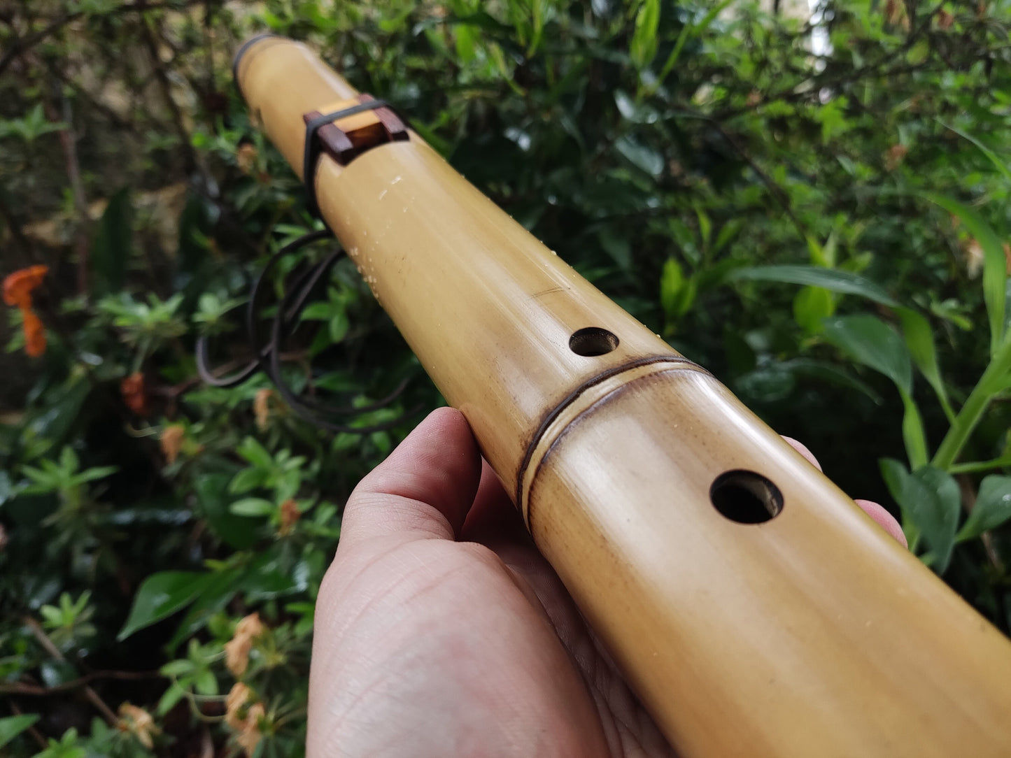 Deep Meditation Native American Style Flute in the key of Bb, for Meditation and sound healing. Handmade Bamboo Flute in the key of A#