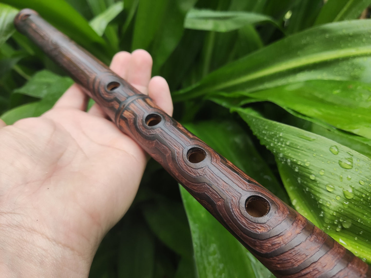F# Minor Pentatonic Flute Fully Carved | Intuitive Oriental flute with a minor pentatonic scale | 4-holed Easy to play Flute  | Rui Gomes