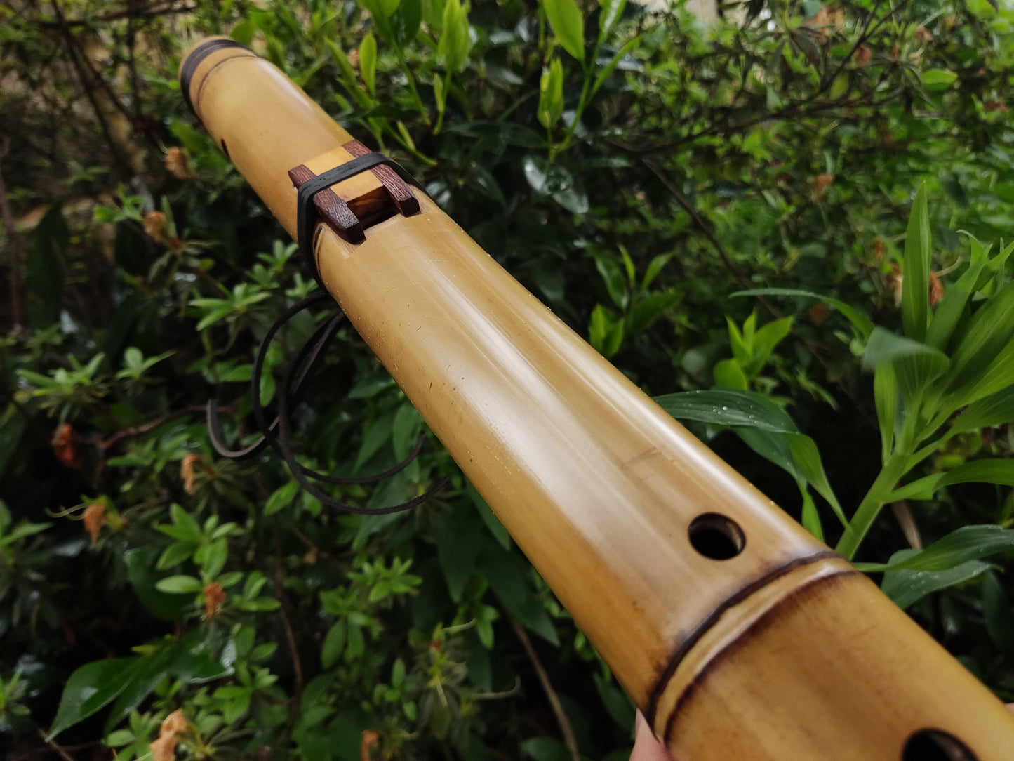 Deep Meditation Native American Style Flute in the key of Bb, for Meditation and sound healing. Handmade Bamboo Flute in the key of A#