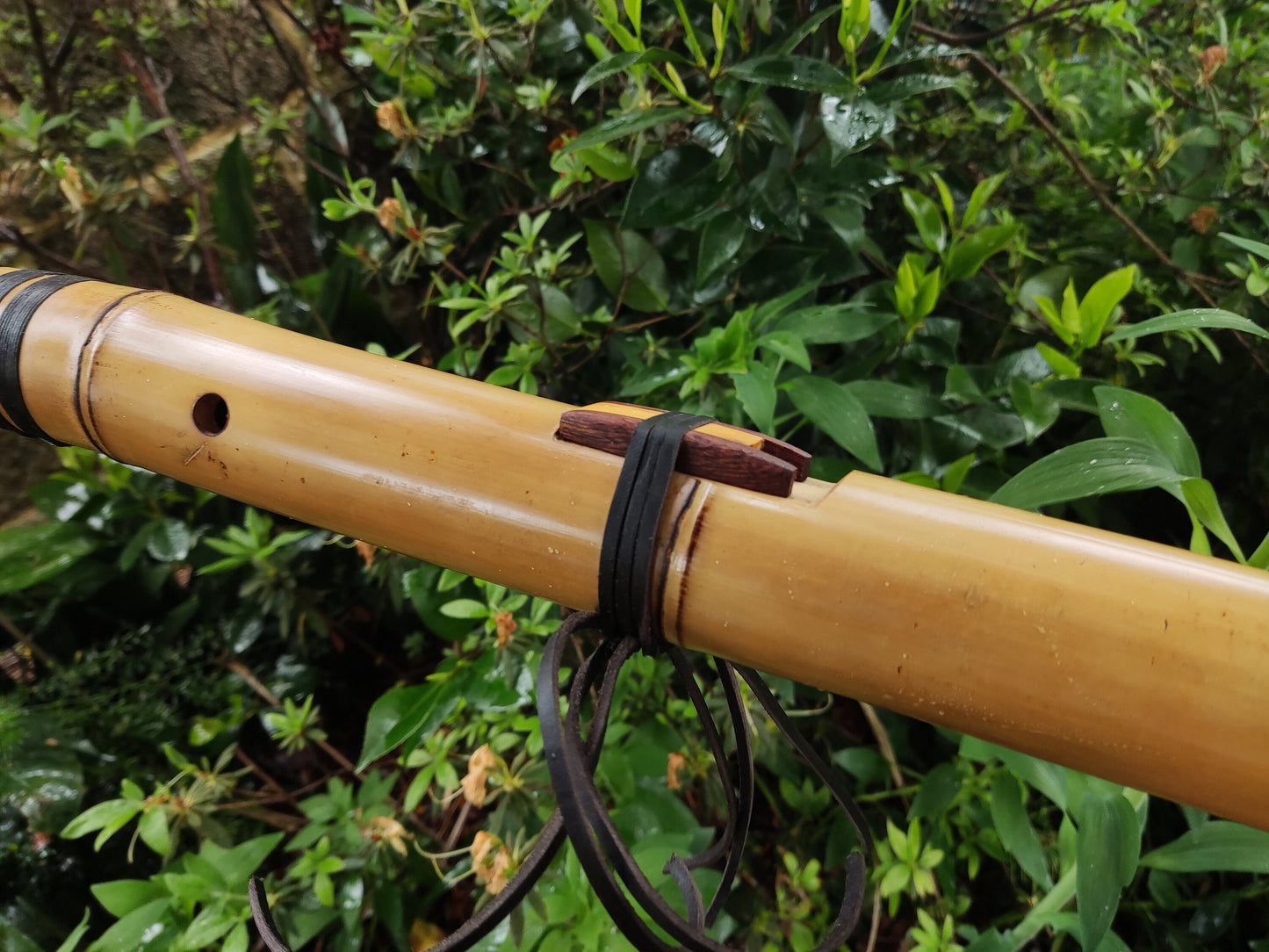 Deep Meditation Native American Style Flute in the key of Bb, for Meditation and sound healing. Handmade Bamboo Flute in the key of A#
